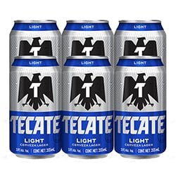 Tecate light Beer 6 pack
