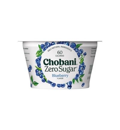 Chobani Zero Sugar Greek Yogurt, Blueberry  150 g / 5.2 oz