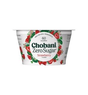 Chobani Zero Sugar Greek Yogurt, Strawberry   150 g / 5.2 oz