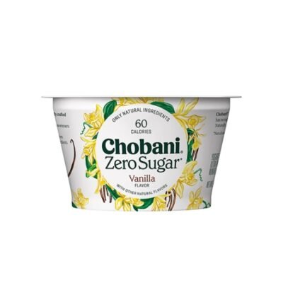 Chobani Zero Sugar Greek Yogurt, Vanilla  150 g / 5.2 oz