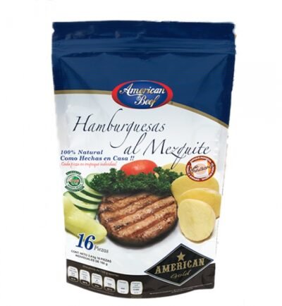 American Beef Frozen Hambuerger Patties 18 atties 2.7 kg /5.9 Lb