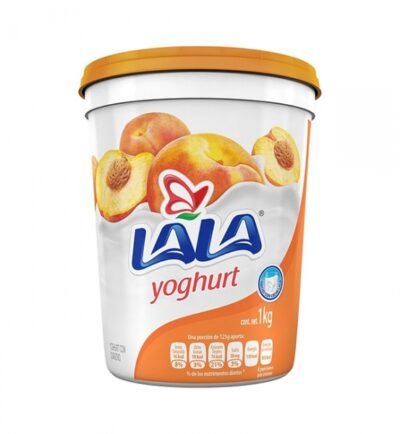 Lala Yogurt, Peach  1 kg  / 2.2 lb