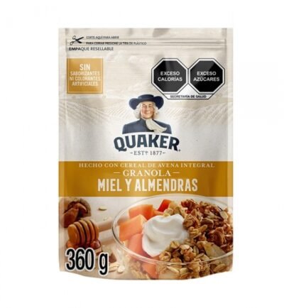 Quaker Almon Honey Granola  360 g / 12.6 oz