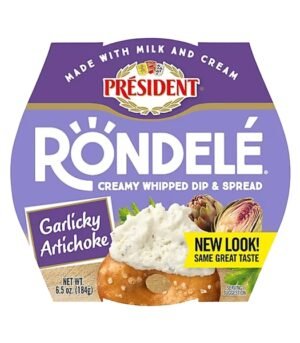 rondele-garlic-artichoke-184g 12.49 dl Rondele Cheese Spread, Garlic & Artichoke 184 g / 6.5 oz
