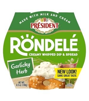 rondele-garlic-herb-184g 12.49dl Rondele Cheese Spread, Garlic & Herb 184 g / 6.5 oz
